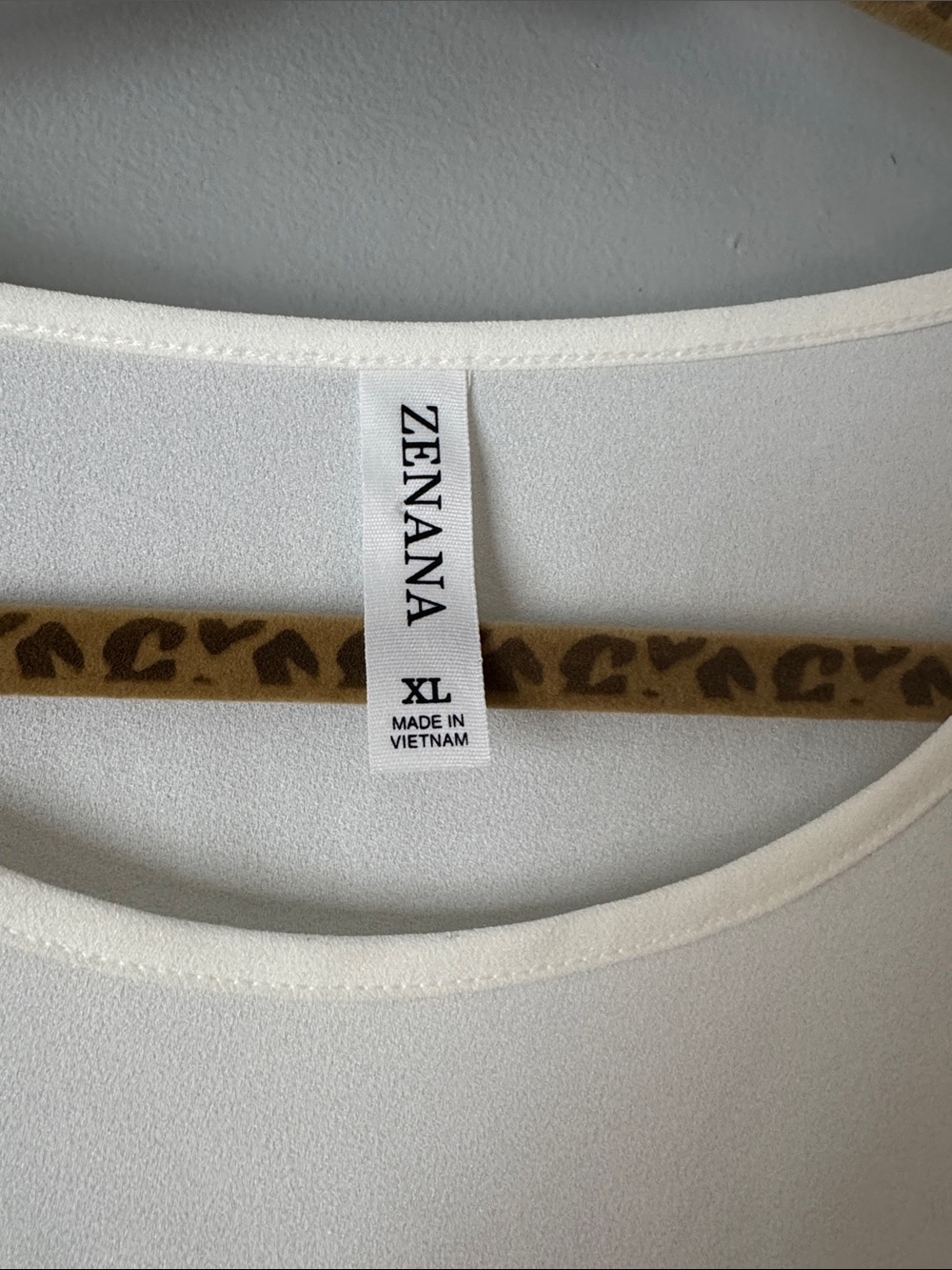 Zenana Ivory Short Sleeve Scoop Neck Blouse - Picture 2 of 5